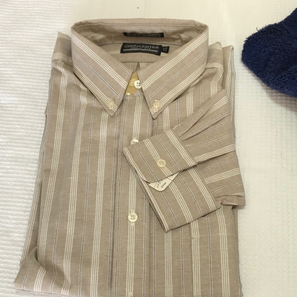 Vintage Cambridge Hall long sleeve dress  Shirt men's 16-16 1/2
